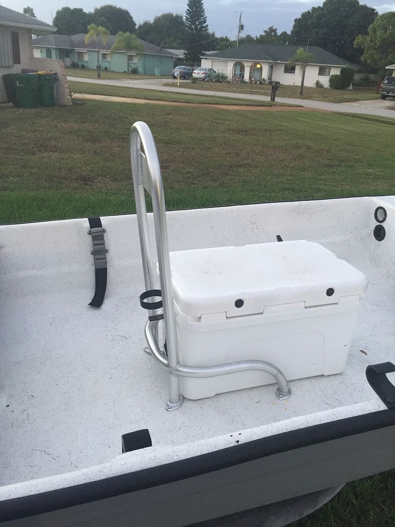 SOLD/EXPIRED Grab bar/cooler caddy Dedicated To The Smallest Of Skiffs